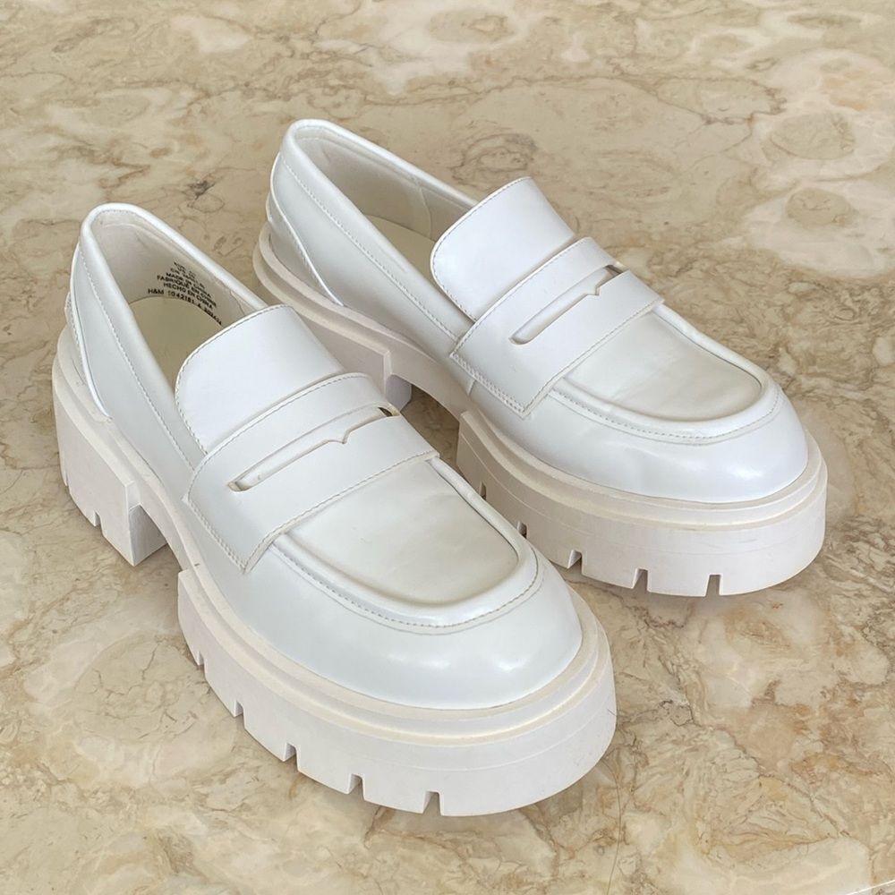 H&M Chunky Faux Leather Penny Loafers
